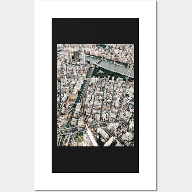 Japan - Tokyo From Above Wall Art by visualspectrum